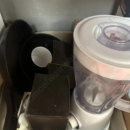 Knife Block, Zip Blender, Pans Etc