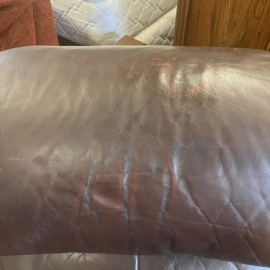 Moran Chocolate Brown Leather Recliner (Top Of Seat Marked) Image 1++