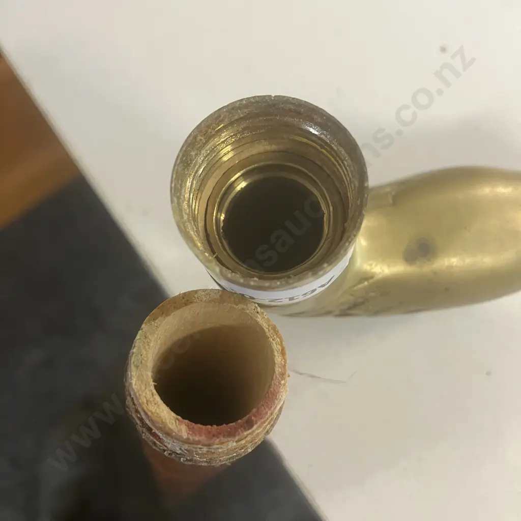 Vintage Style Brass & Wood Walking Cane With Eagle Head Handle. L89.5cm 3 Piece (Hollow First Section) Image 1++