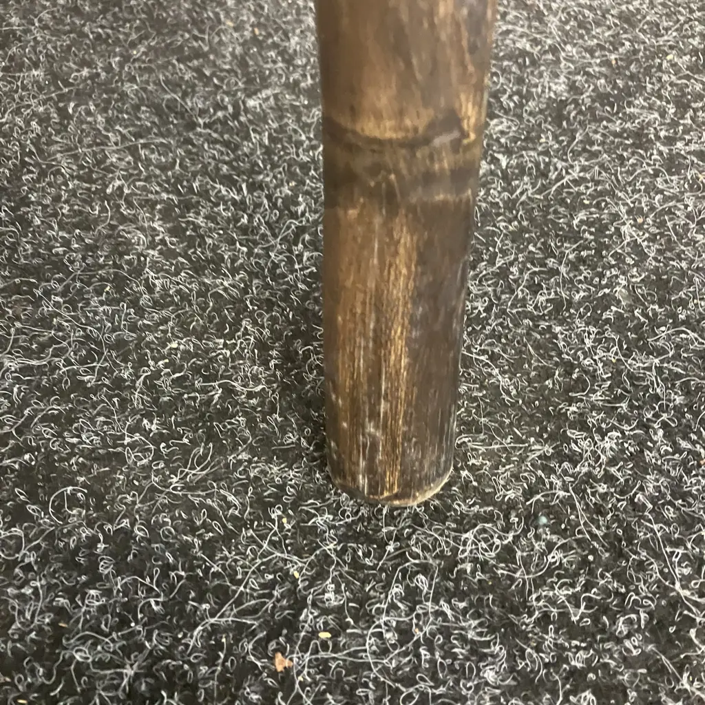 The Sir Jeffery British 1941 East India Hillpig-Smyth Vintage Burmese Wooden Walking Stick, 2 Piece. L92cm Image 1++