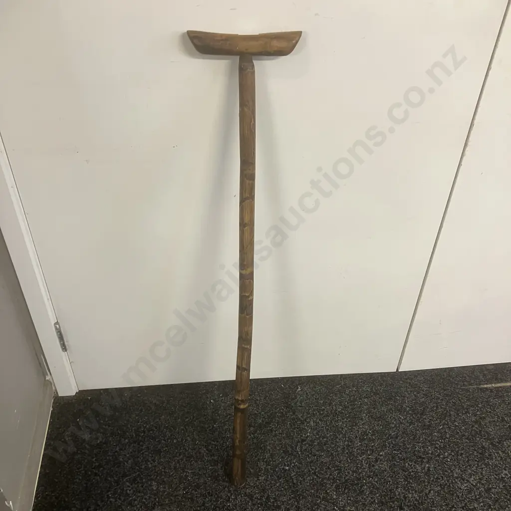 The Sir Jeffery British 1941 East India Hillpig-Smyth Vintage Burmese Wooden Walking Stick, 2 Piece. L92cm Image 1++