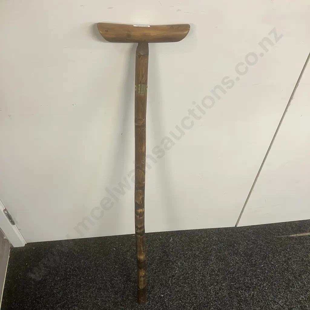 The Sir Jeffery British 1941 East India Hillpig-Smyth Vintage Burmese Wooden Walking Stick, 2 Piece. L92cm Image 1++