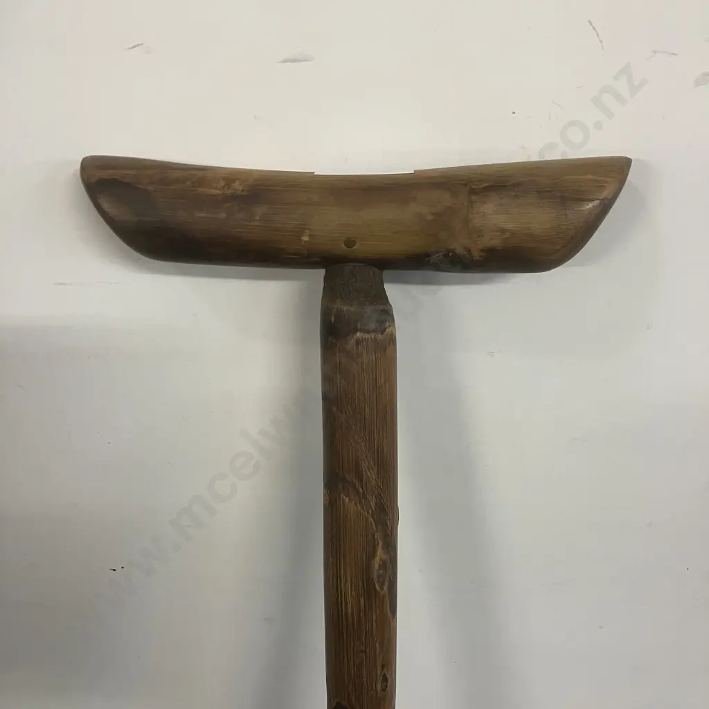 The Sir Jeffery British 1941 East India Hillpig-Smyth Vintage Burmese Wooden Walking Stick, 2 Piece. L92cm Image 1++