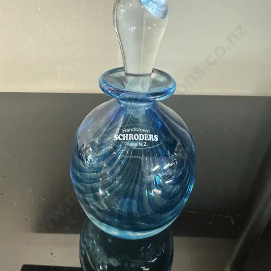 Schroders Handblown Glass Perfume Bottle