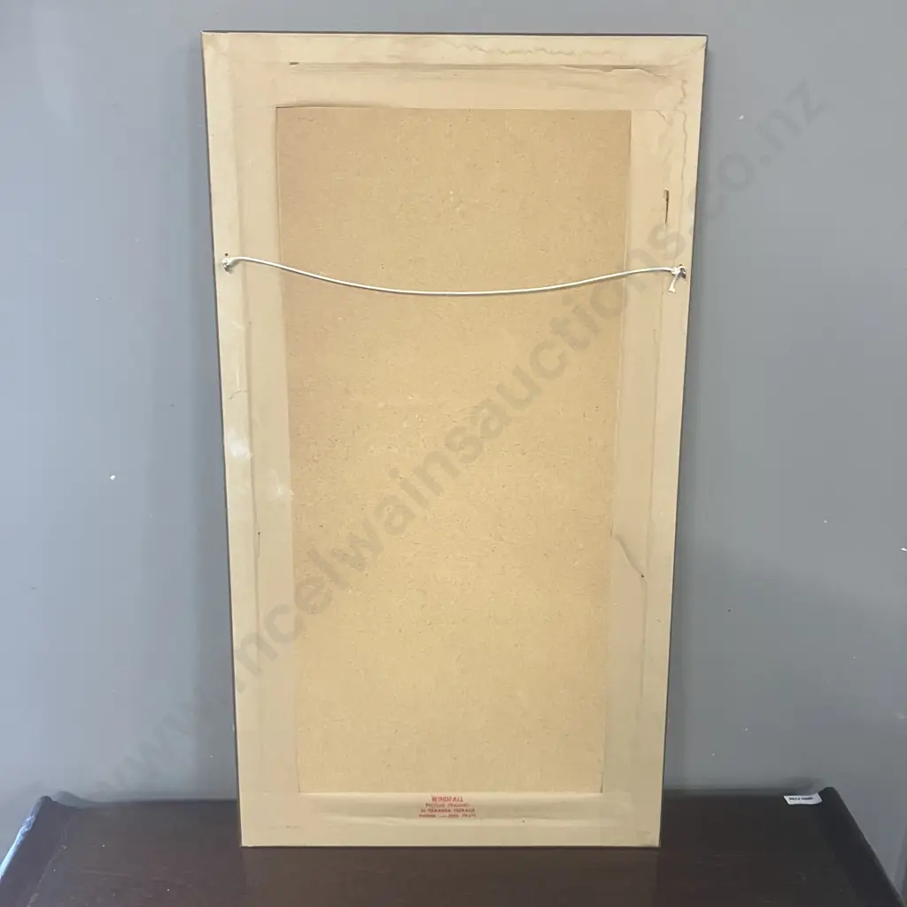 Original Artwork Forest & Mountains Signed Hennesy, Framed. 65 x 36cmcm Image 1++