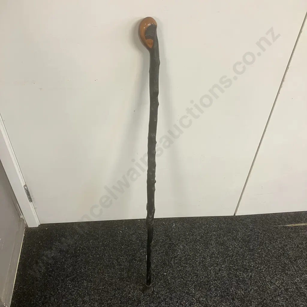 Irish Blackthorn Walking Stick Cane. L92cm Image 1++