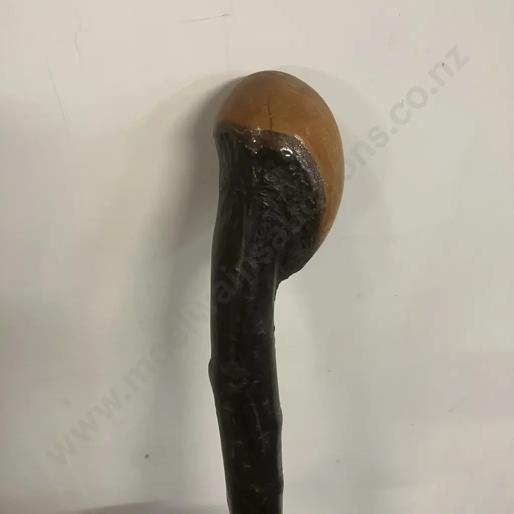 Irish Blackthorn Walking Stick Cane. L92cm Image 1++