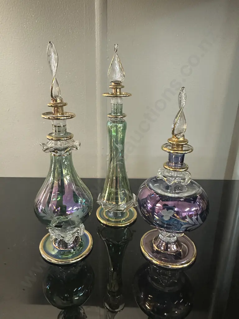 Selection Of Handblown Egyptian Perfume Bottles Image 1++