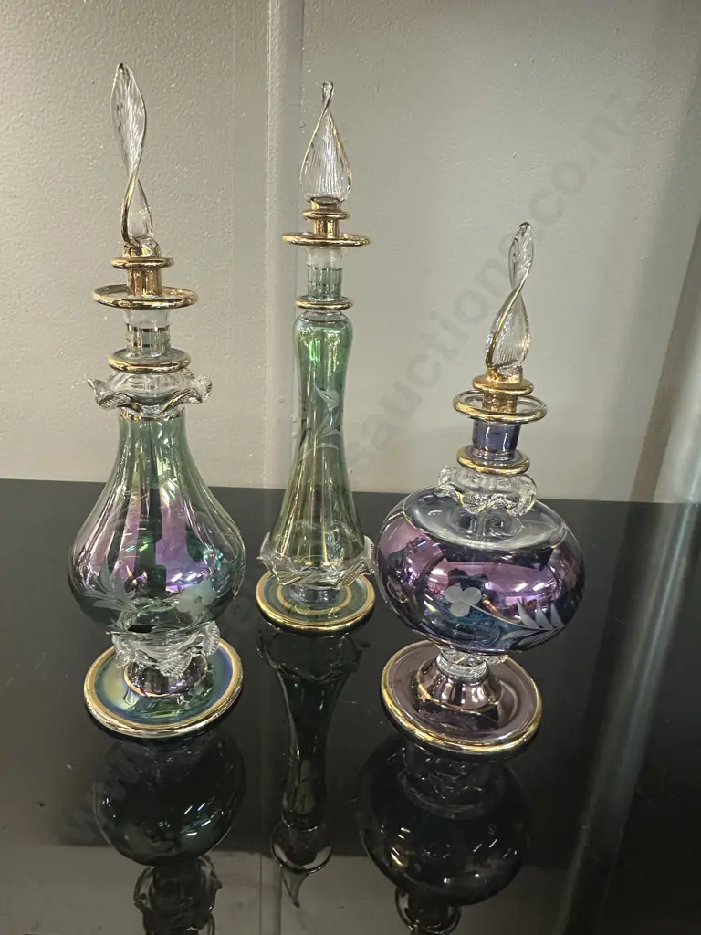 Selection Of Handblown Egyptian Perfume Bottles Image 1++