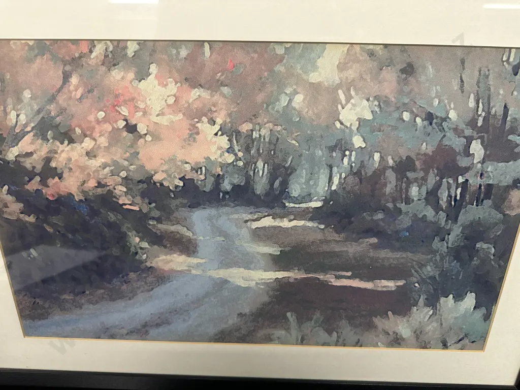 Framed Artwork Winterthur Gardens By Martha Sauder 47x67cm. Image 1++