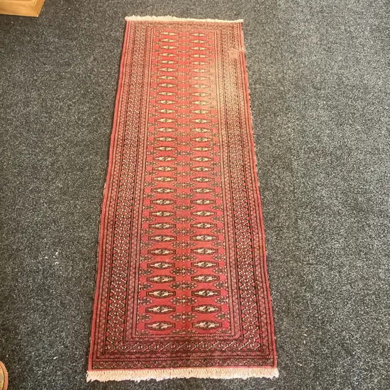 Vintage Persian Rug Runner. 64 x 190cm (Damaged)