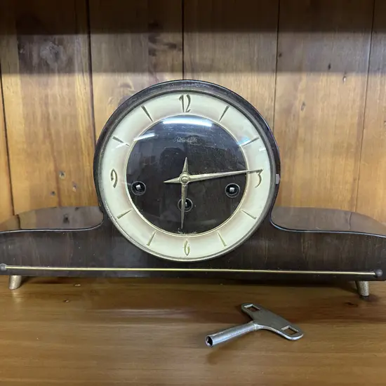 German Mid Century Klinuette Mantle With Key 