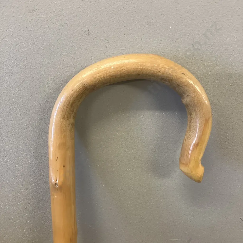 Wooden Shepherds Crook. L139cm Image 1++