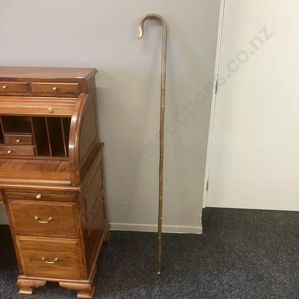 Wooden Shepherds Crook. L153cm Image 1++