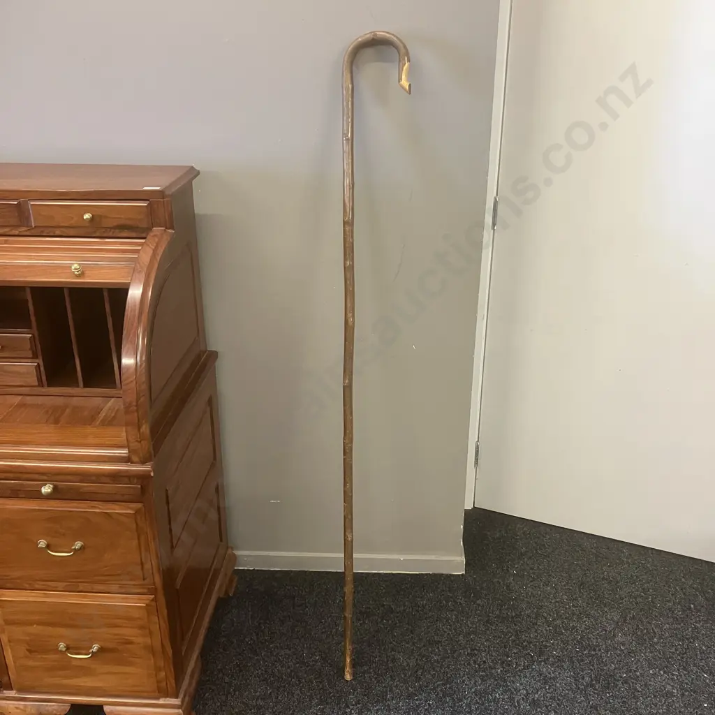 Wooden Shepherds Crook. L153cm Image 1++