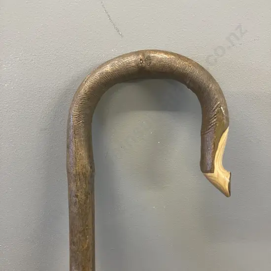 Wooden Shepherds Crook. L153cm