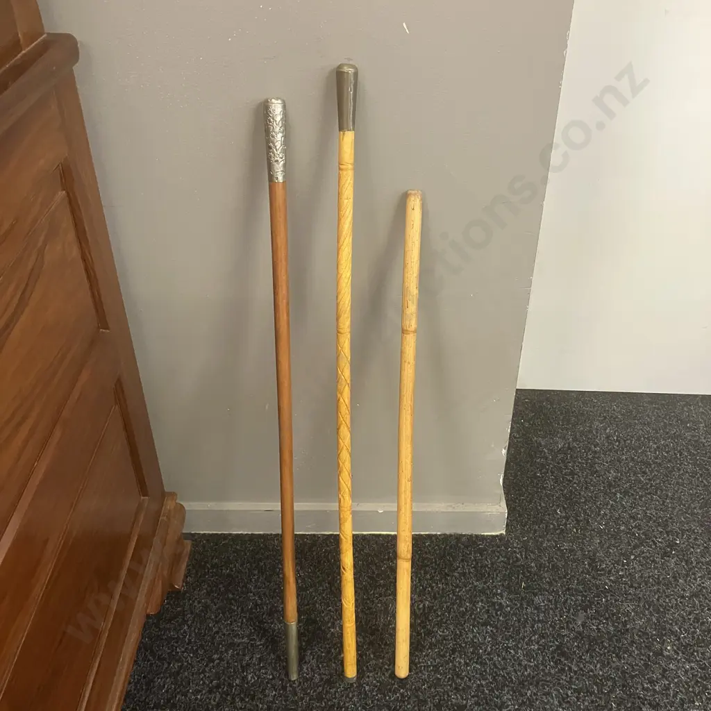 Three Assorted Swagger Sticks Image 1++