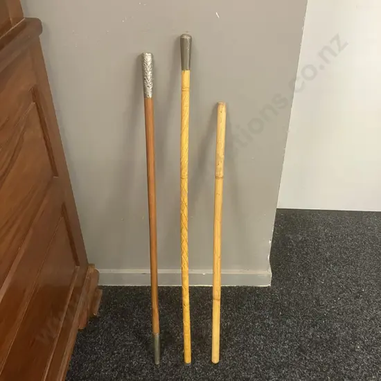 Three Assorted Swagger Sticks