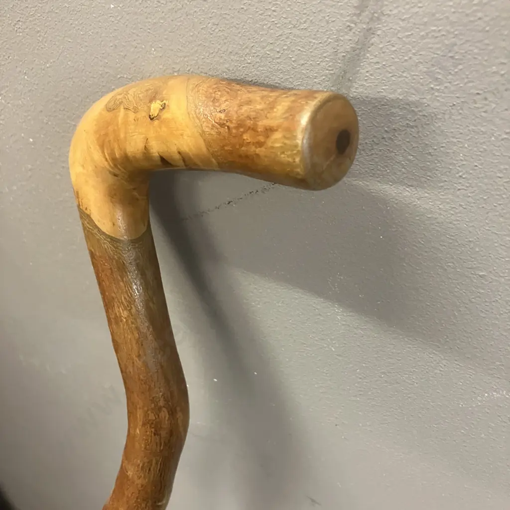 Vintage Natural Wooden Walking Stick. H97cm Image 1++