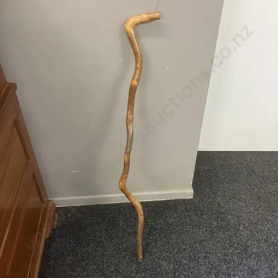 Vintage Natural Wooden Walking Stick. H97cm