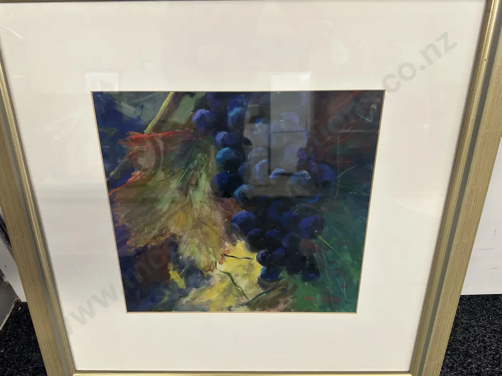 Original Gilt Framed Painting Titled Blenheim Harvest By Robyn Barklay 67x67cm. Image 1++