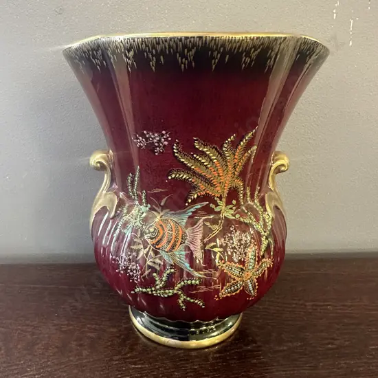 Crown Devon Fieldings Vase #A4459 H20cm.