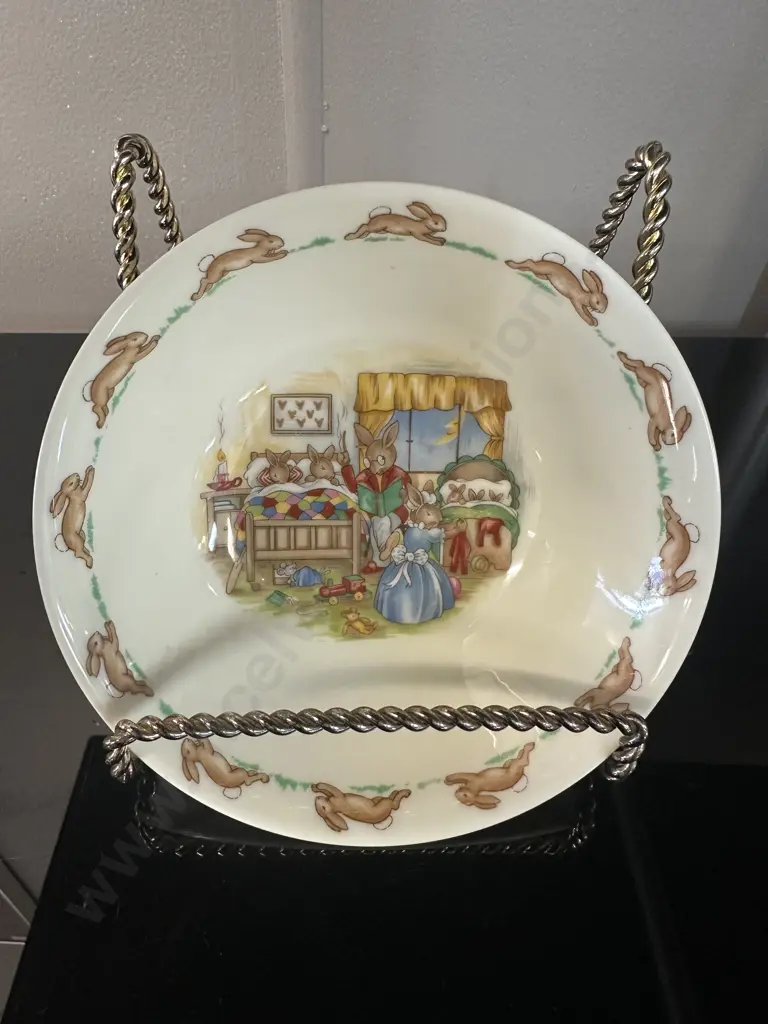 Vintage Royal Doulton Bunnykins Bowl. Dia 15cm Image 1++