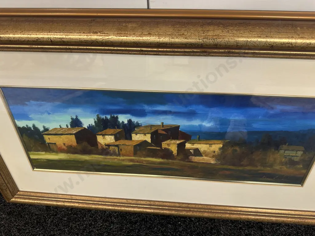 Wayne Sinclair "Village - Provence" Framed 52 x 92cm Image 1++