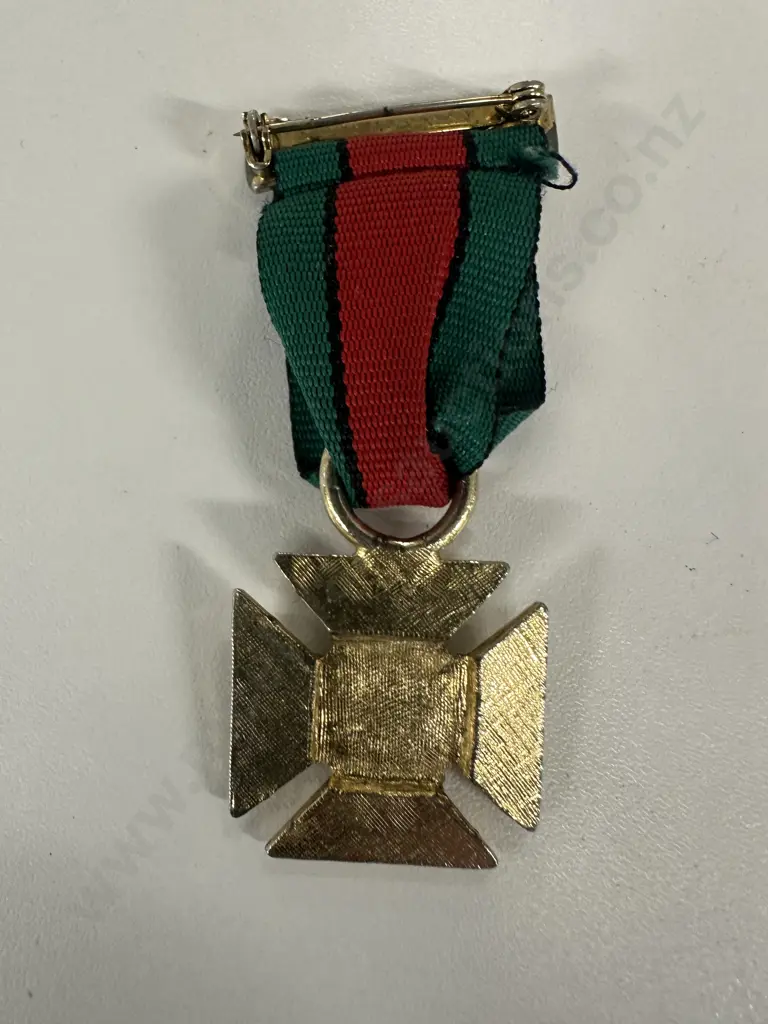 Gold Coloured Medal & Ribbon Image 1++