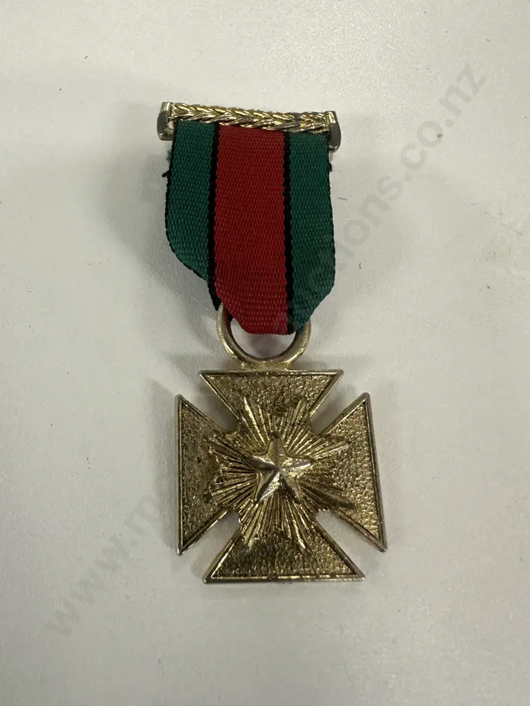 Gold Coloured Medal & Ribbon Image 1++