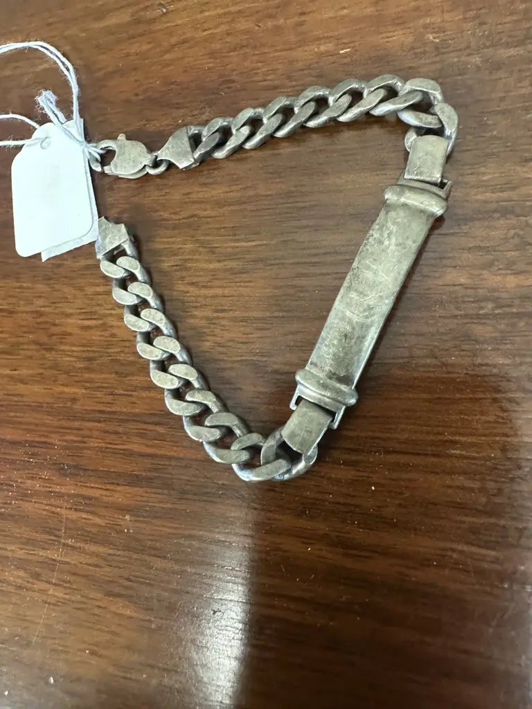 Stamped 925 Italy Mens Bracelet Image 1++