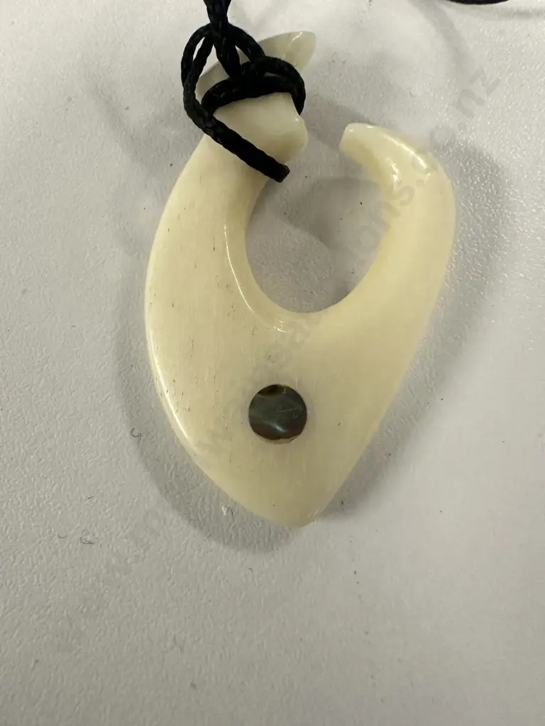 Bone Fish Hook Necklace Image 1++