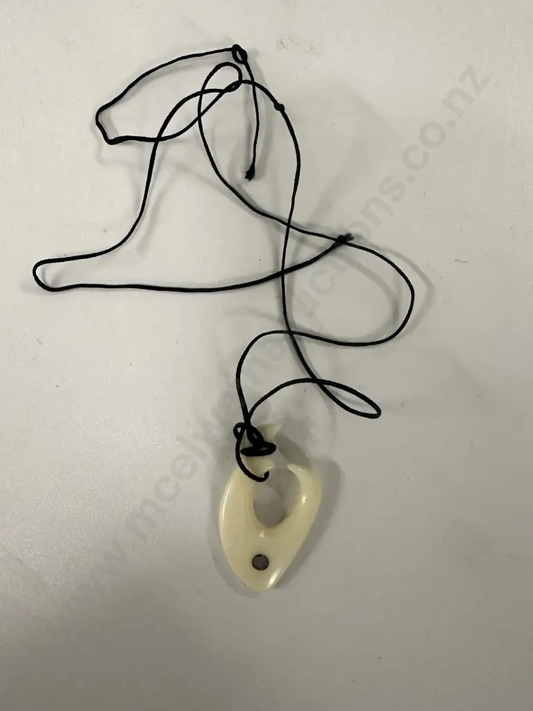 Bone Fish Hook Necklace Image 1++