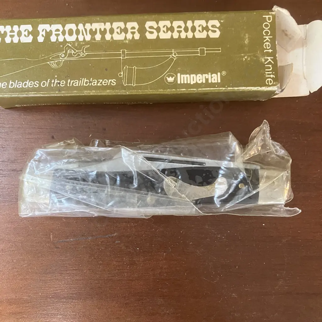 Vintage 1970s Frontier (Imperial) USA 4434 3 Blade Stockman Knives With Original Boxes x 3 Image 1++