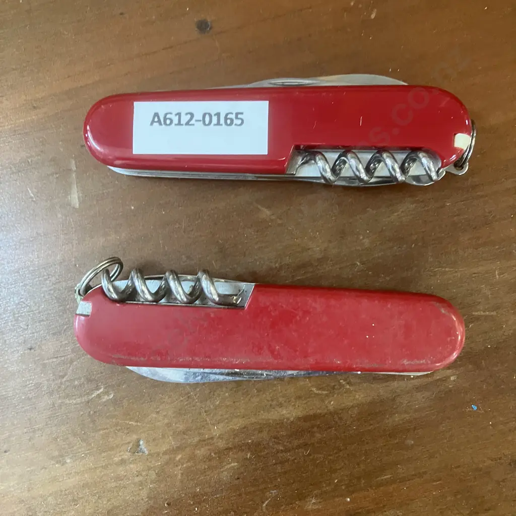 Pair of Victorinox Swiss Army Knives - Officier Suisse & Camper Image 1++