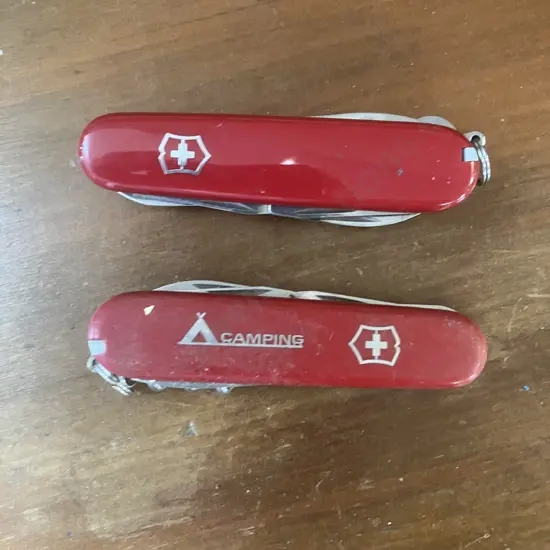 Pair of Victorinox Swiss Army Knives - Officier Suisse & Camper