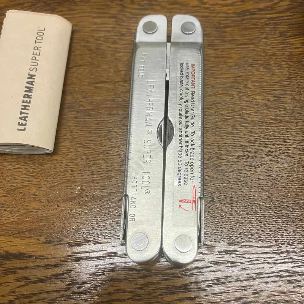 Vintage The Original Leatherman Super Tool with Leather Sheath With Original Box & Instructions - Unused Image 1++