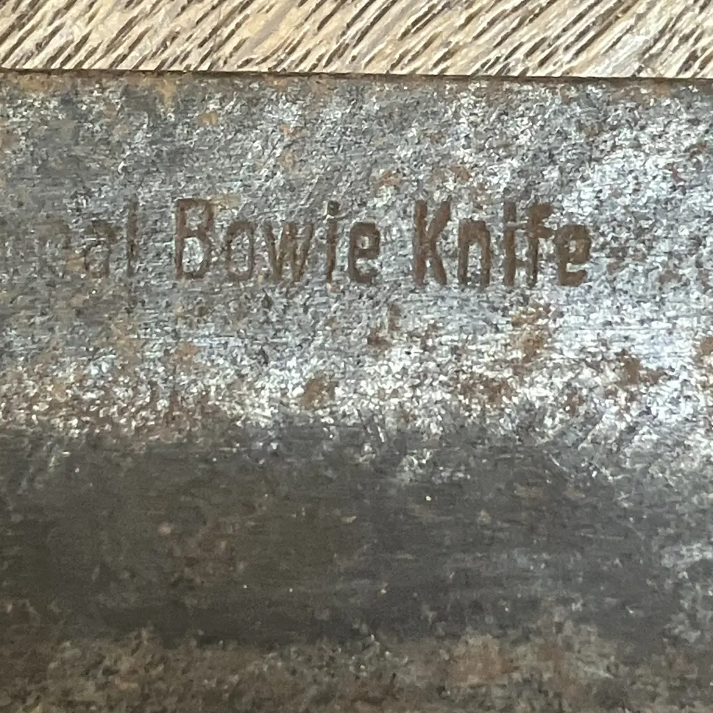 1950s German Made? Bowie Knife Stamped '...inal Bowie Knife' 32cm Image 1++