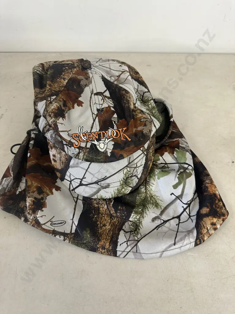 Scentlok Camouflage Cap With Neck Cover Image 1++