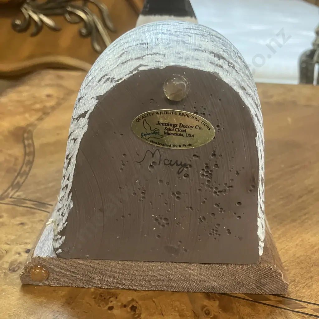 Vintage Ducks Unlimited Bookends Jennings Decoy Company Hand Crafted Canada Goose Heads Image 1++