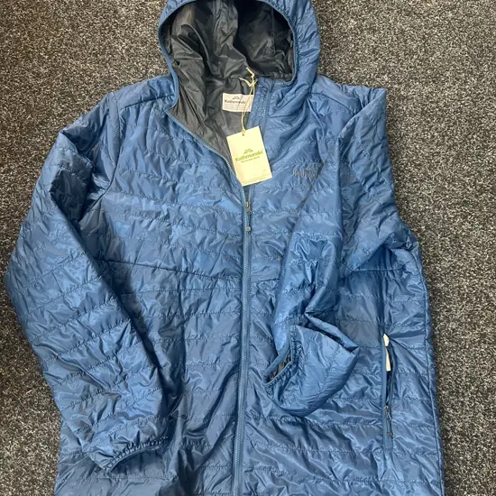 Blue Kathmandu Hooded Jacket Size XL With Security Tag