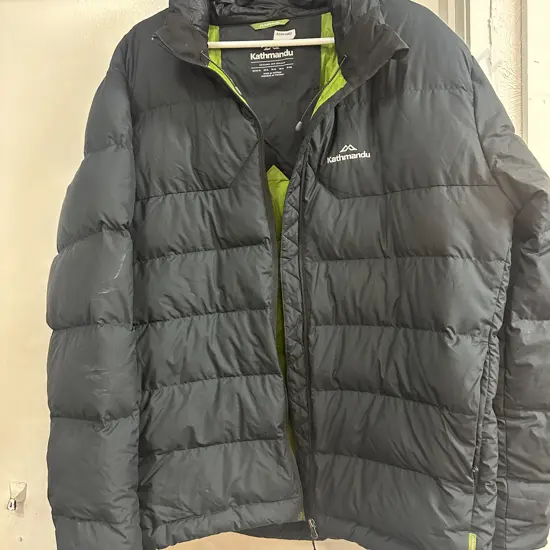 Black Size XL Kathmandu Jacket With Green Lining