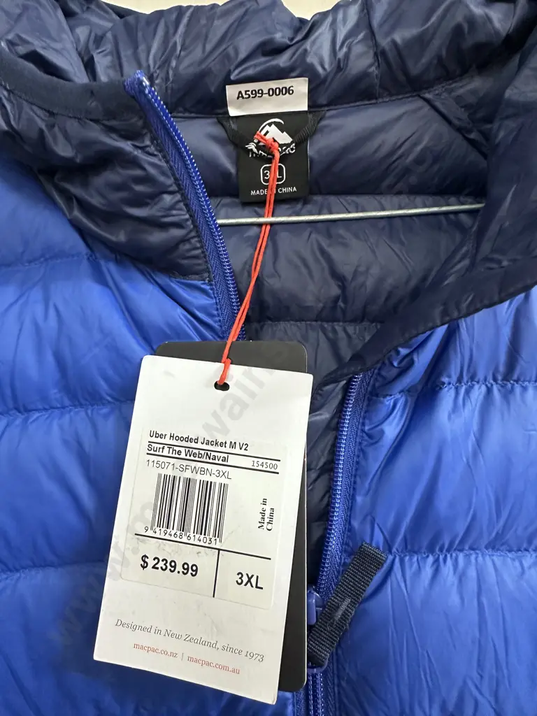 MacPac Two Tone Blue Size 3XL Hooded Jacket Image 1++