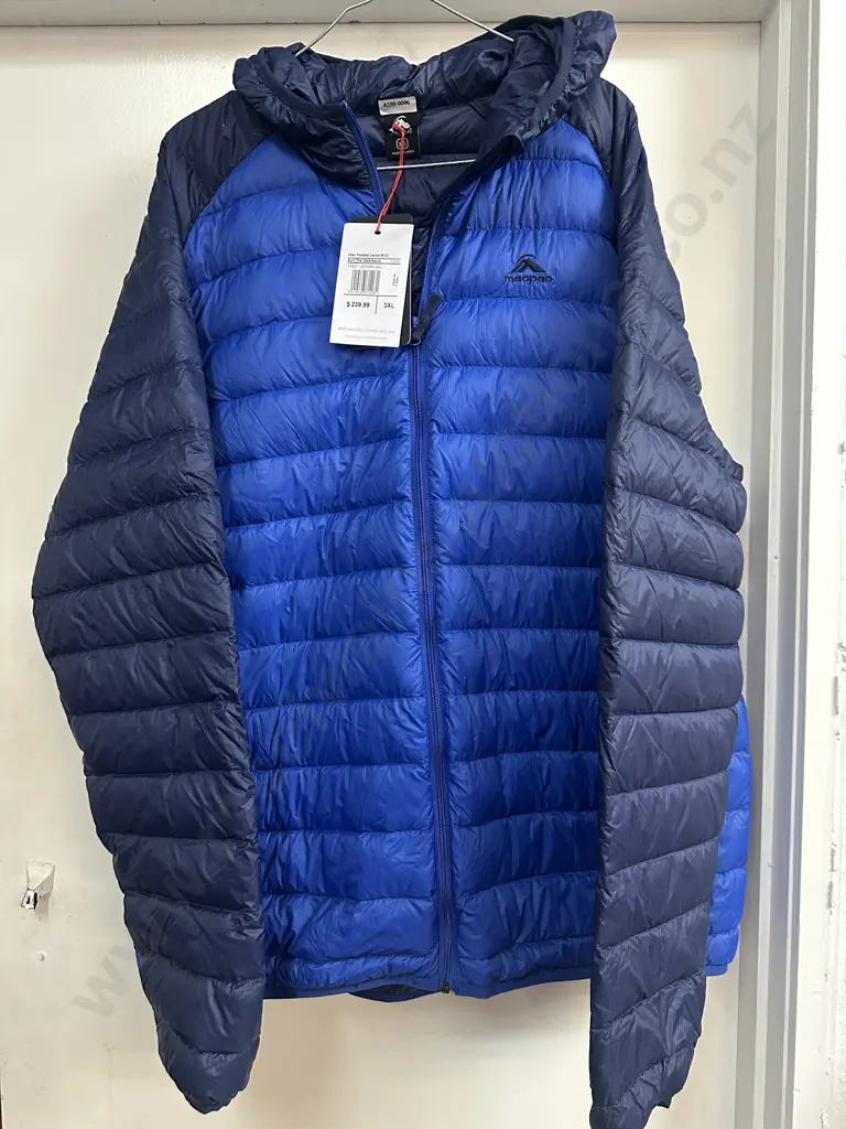 MacPac Two Tone Blue Size 3XL Hooded Jacket Image 1++