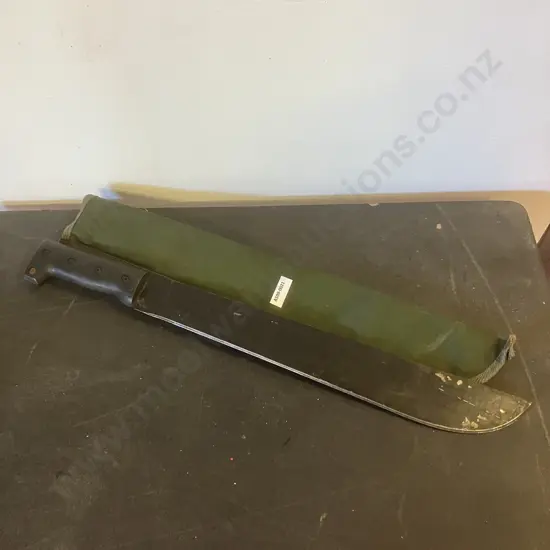 Machete In Green Case