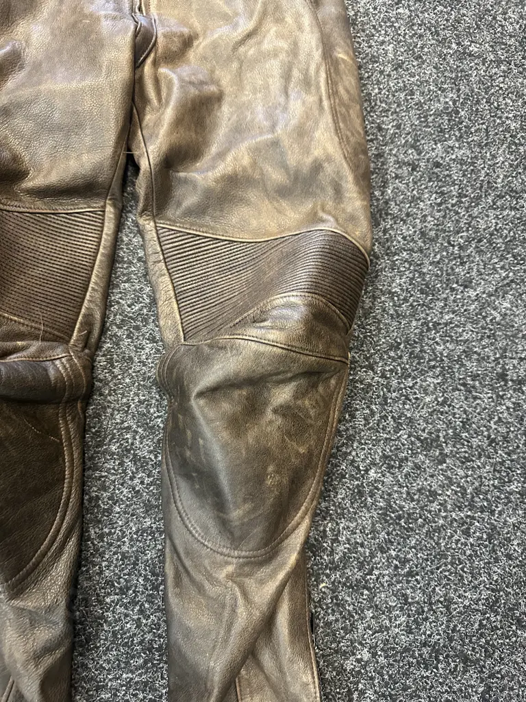 Brown Leather Pants Image 1++