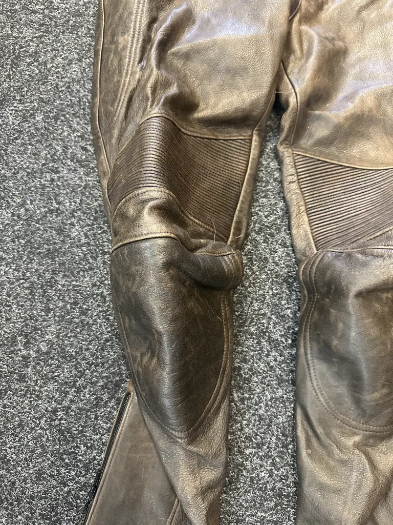 Brown Leather Pants Image 1++