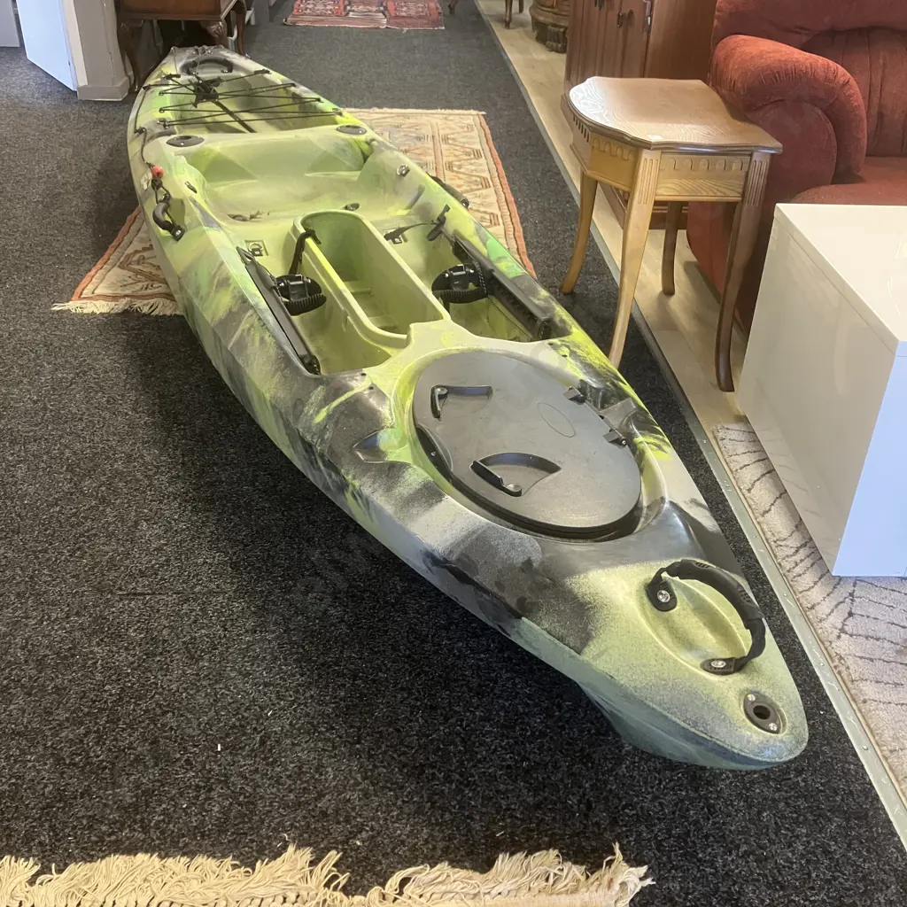 3.6m Green & Yellow Camouflage Kayak Image 1++