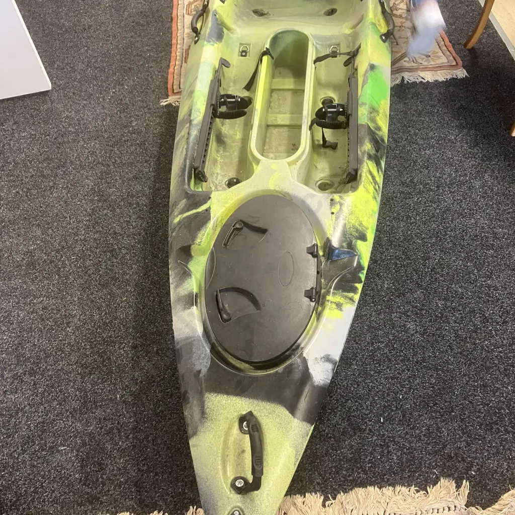 3.6m Green & Yellow Camouflage Kayak Image 1++