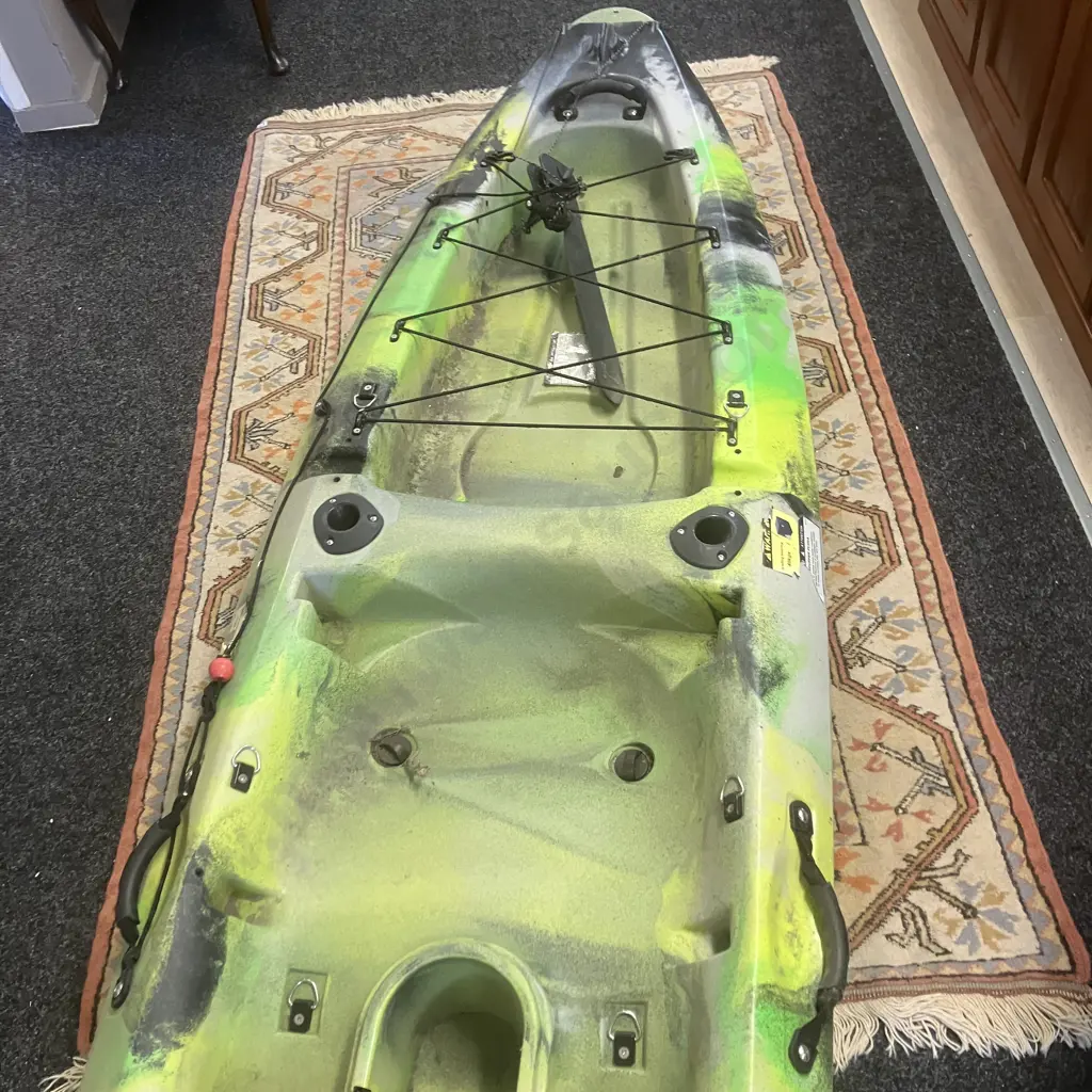 3.6m Green & Yellow Camouflage Kayak Image 1++